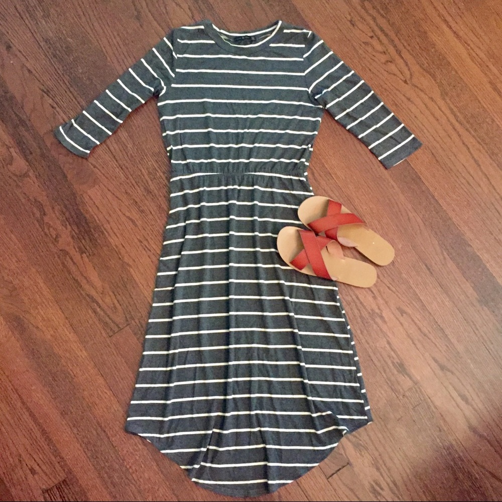 Striped Midi Dress